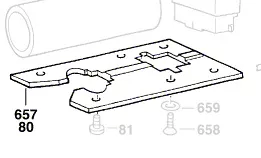 Patin de plaque de base GST 60 PBAE / GST 60 PAE / GST 85 PBAE